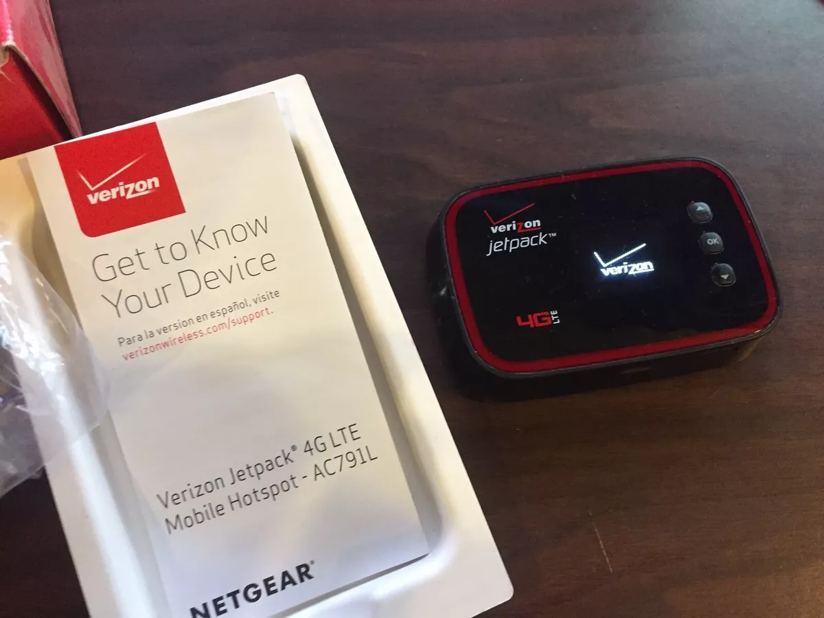 Verizon Jetpack Pantech MHS291L 4G Mobile Hotspot