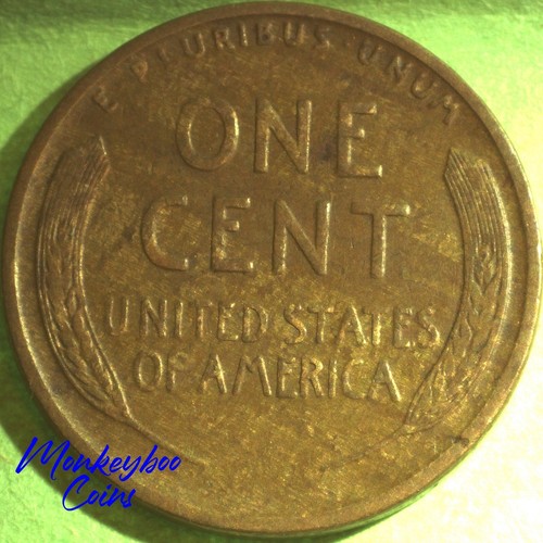 1929 Lincoln Wheat Cent - Woody Wood Grain Unique Alloy Mix - Rare Error Coin - Picture 3 of 4