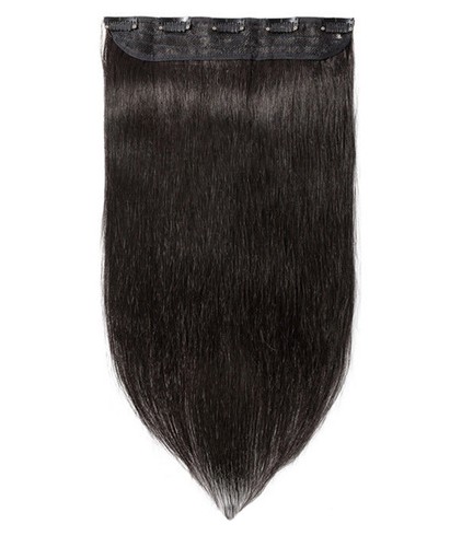 Premium Clip in Human Hair Extensions 100% Real Remy Hair Weft One Piece Clip In - Picture 3 of 21