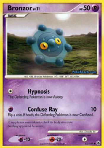 Pokemon - Bronzor - 52/100 - Common - Majestic Dawn - NM