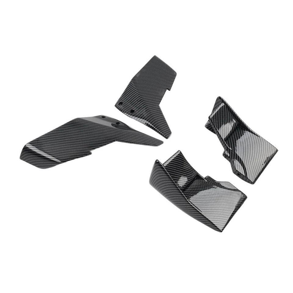 Front Winglets Aerodynamic Fixed Wing Fairing For KAWASAKI NINJA H2 R 15-23 - Image 3 of 4