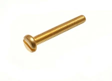 10 X Solid Brass Engineers Machine Screws Slotted Pan Head M3 x 20 - NEW Onestop