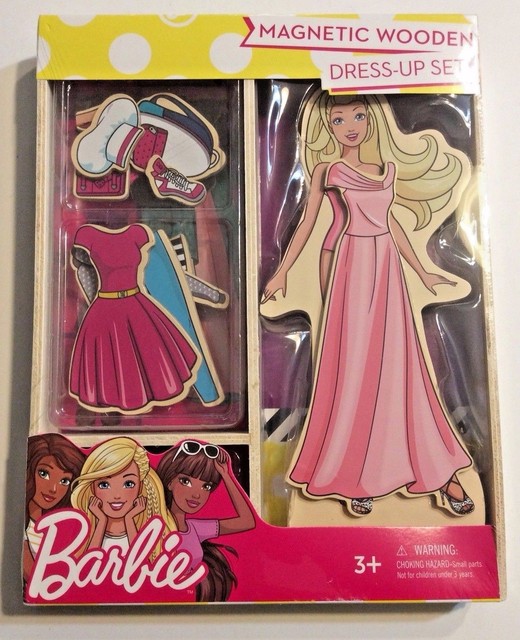 Barbie Wooden Dress Dress Up Play Toy Set Ages 3+ New!!! eBay