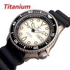 Tandorio 41mm Titanium Case NH36A 20Bar Dive Men Automatic Watch Orange
