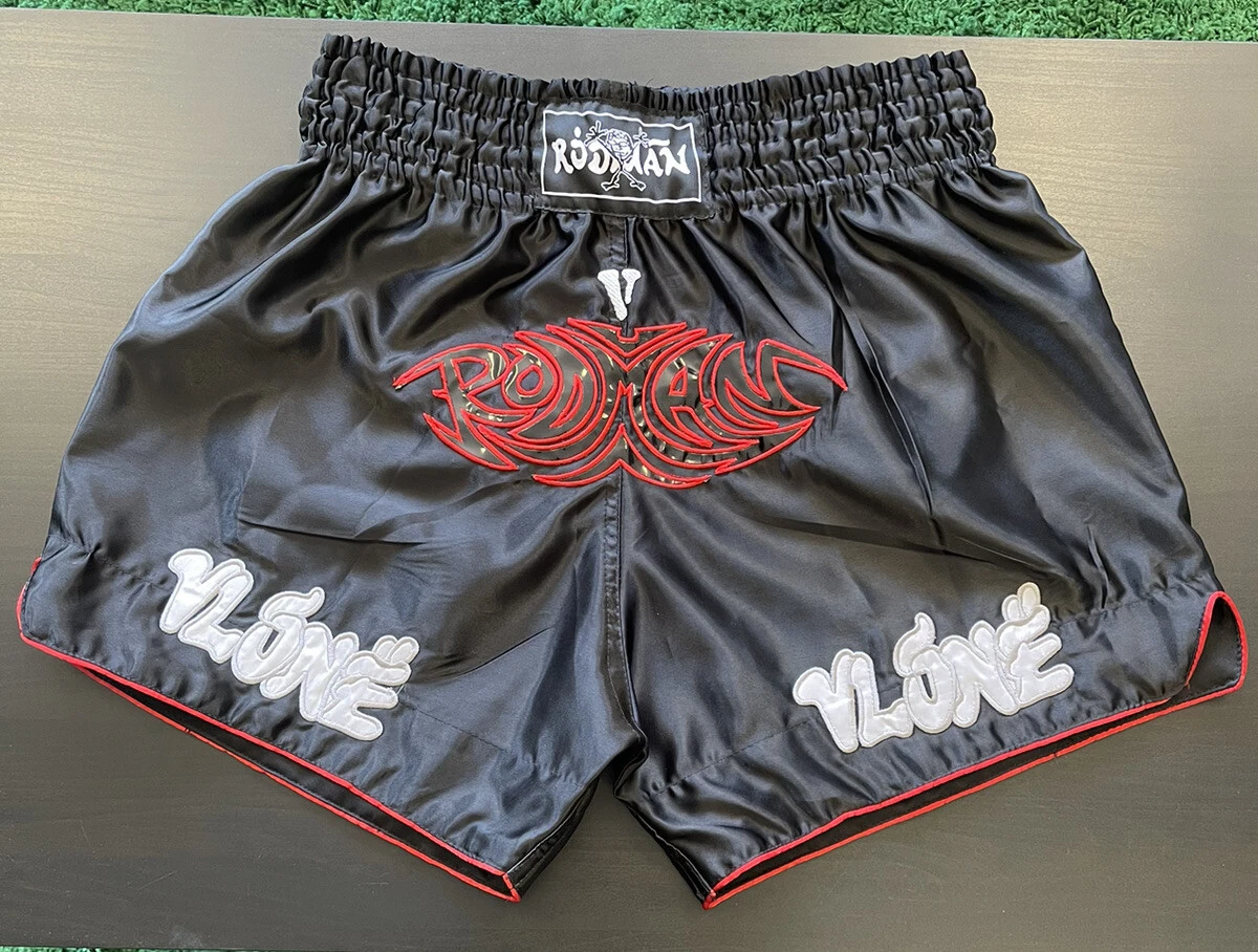 Marble White Smoke Print Muay Thai Boxing Shorts main image 1