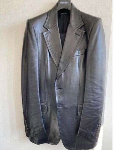GUCCI by Tom Ford Sheepskin Leather 2B Blazer Tailored Jacket Men's Size46 - Picture 1 of 24