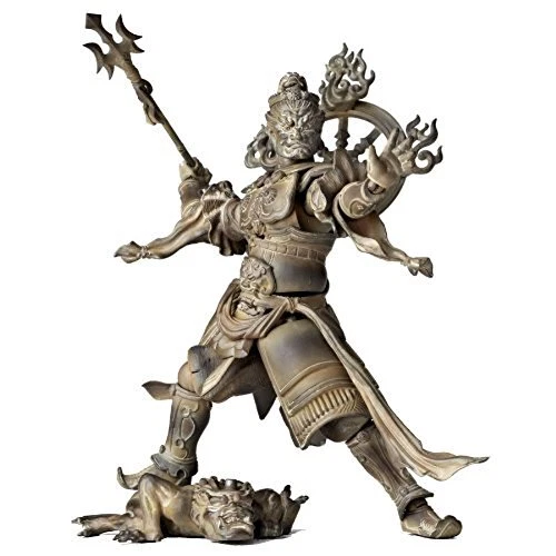 Kaiyodo Takeya Revoltech Actionfigur: #001 Tamonten Holzversion aus JAPAN - Bild 2 von 3