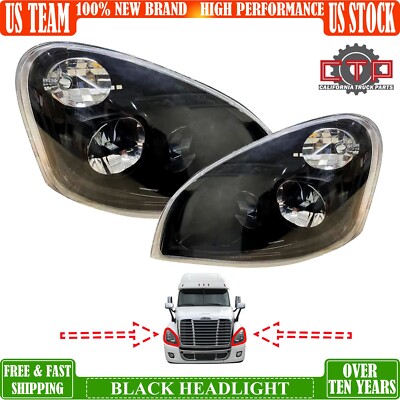 LED Headlight for 2008-2017 Freightliner cascadia Driver (LH) &Passenger(RH)Side