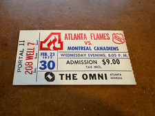 1977 Montreal Canadiens v Flames Record Hockey Ticket Fastest Team to 100 points