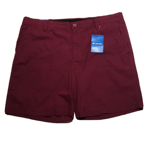 Columbia Mens Shorts Size 38 Flat Front Large Red Onion Casual 10in Wash NWT NEW - Picture 9 of 24