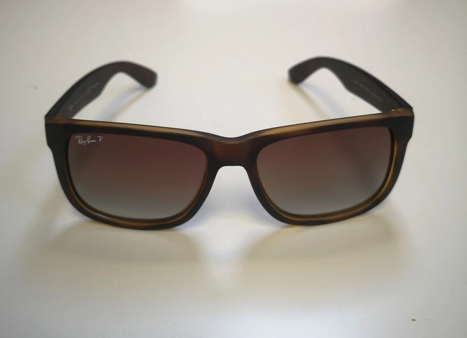 RAYBAN DESIGNER Sunglasses Rb4165 865/t5 Polarised Justin Havanna Brown