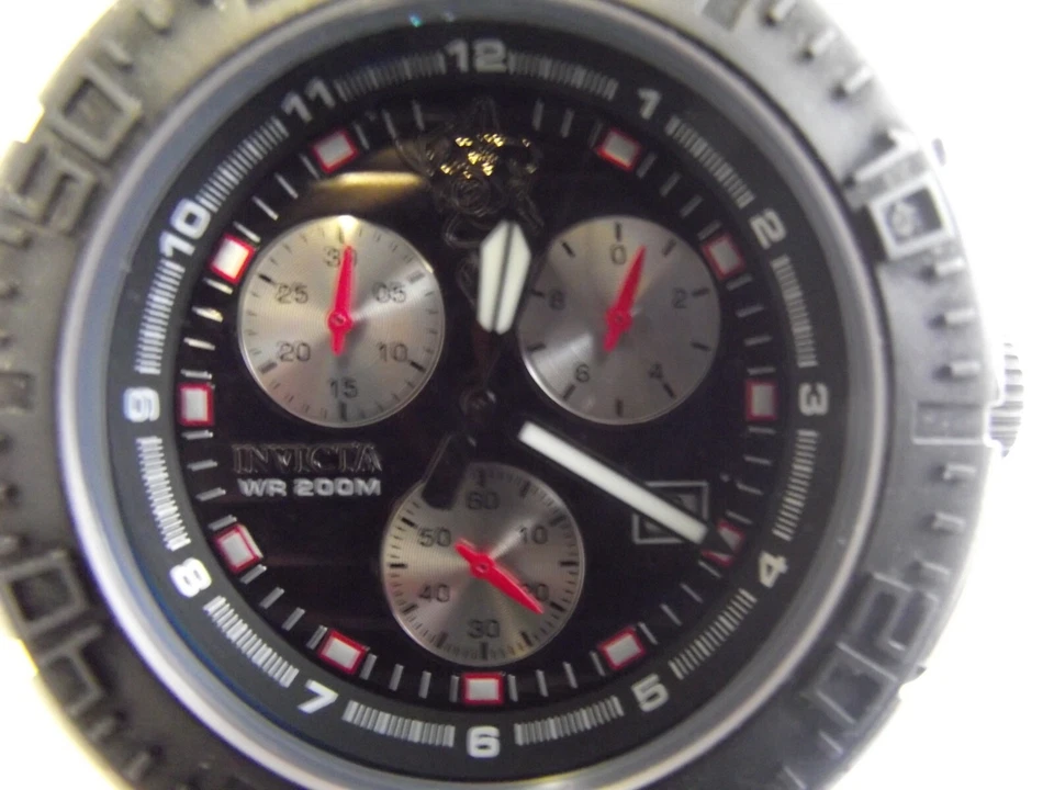 RARO Edição Limitada INVICTA Sea Base Relógio de Quartzo Masculino Preto MSRP $1795 - Imagem 4 de 4