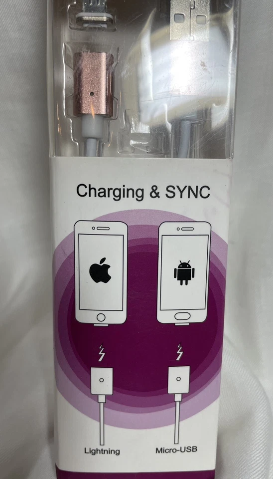 Magnetic Charging Cables for IPhone and Android Quick Charge - Image 2 of 4