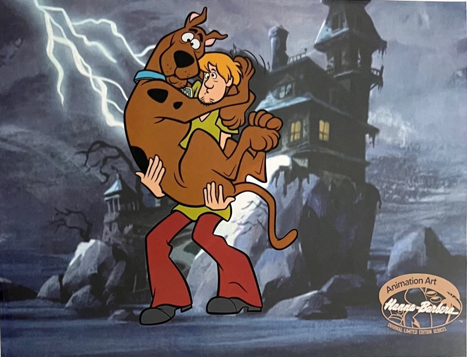 SCOOBY DOO Zoinks Sericel Animación Animación Arte Celular Hanna Barbera 11" x 14" Foto 3 de 4