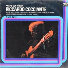 disco vinile 33 giri amare con rabbia riccardo cocciante lineatre rca