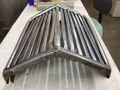 Jaguar Early Saloon MK Mark IV V Chrome Hood Grille for parts or rebuild. SA328 - Picture 2 of 16