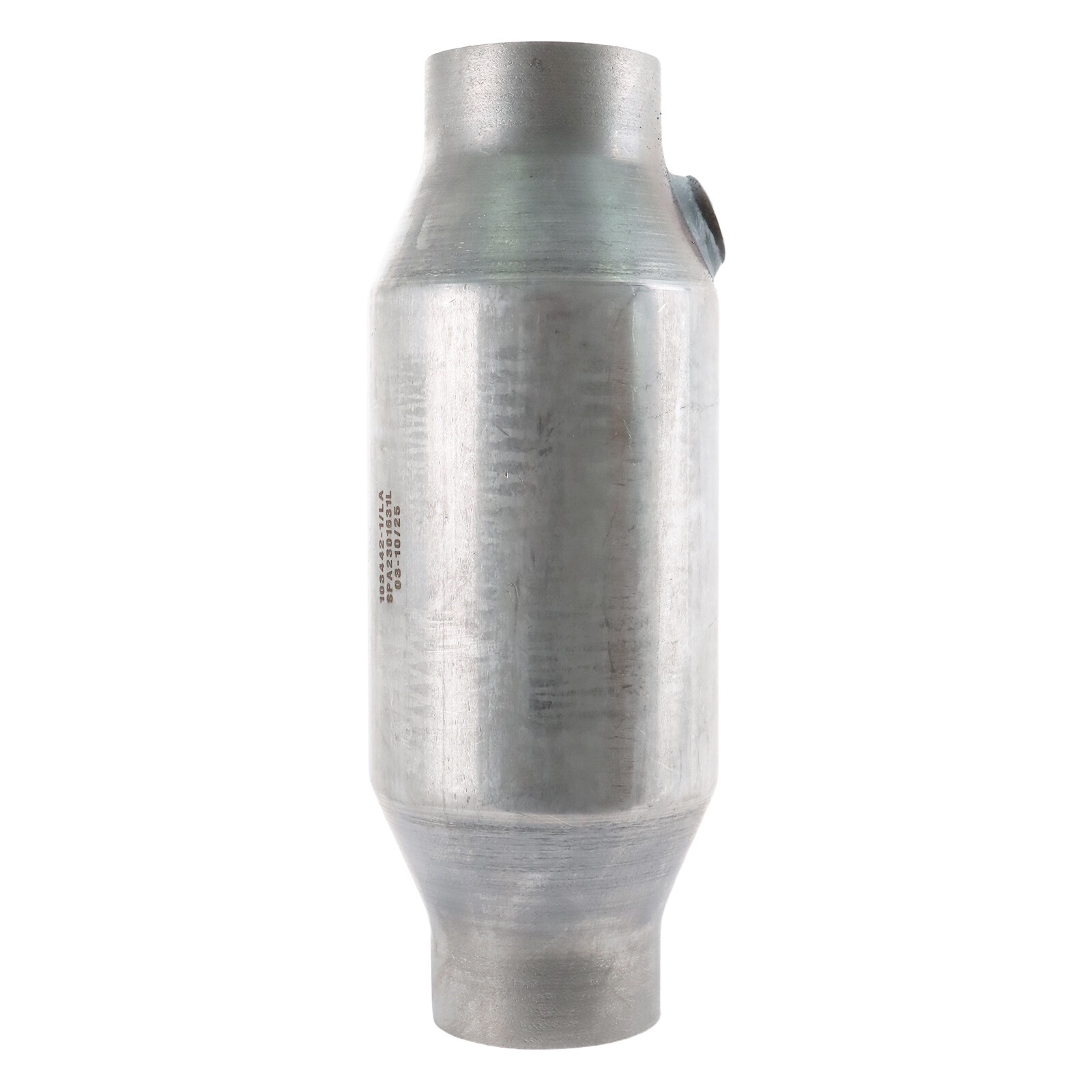 2.5" Universal High-Flow Performance Catalytic Converter – 4" Round Body, EPA Certified, 2-Pack (410250)