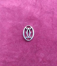 Cartier - Logo Double C per portachiavi/pendente - L. cm. 3 - originale 