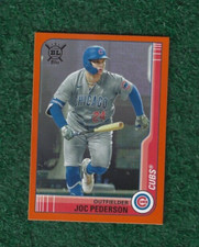 JOC PEDERSON - 2021 TOPPS BIG LEAGUE ORANGE PARALLEL CARD #126 - RANGERS - MLB