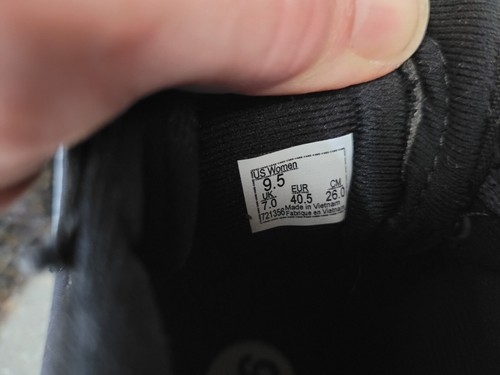 Scarpe da skateboard Vans nuove Sk8-Hi uomo 7,5/donna 9,5 triple nere in tela - Foto 8 di 11