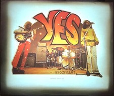 Vtg 70s Yes Iron On Heat Transfer In Concert Prog Rock Band Music Rare New NOS