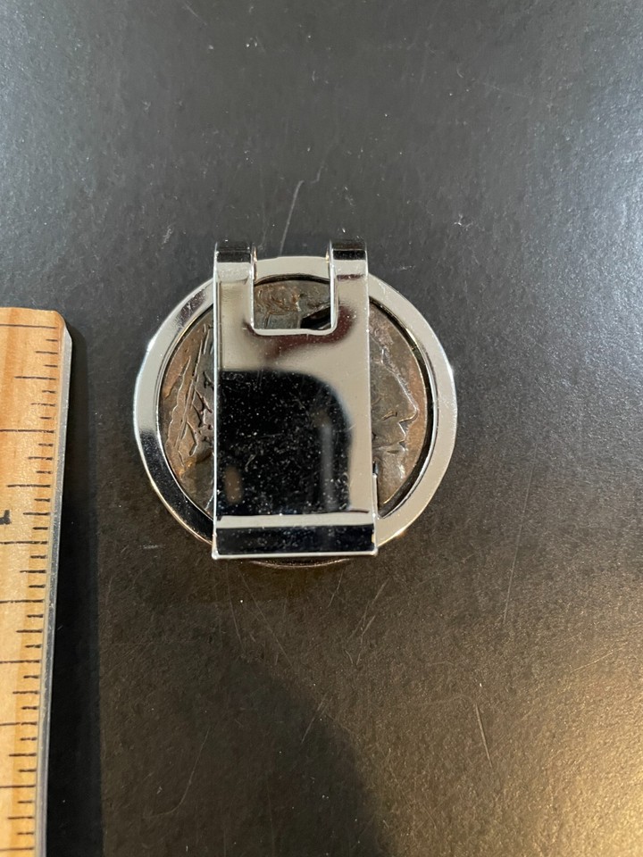 Money Clip Broke Buffalo Head Nickel Design Silver tone eBay