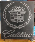 Cadillac Vintage-Style Cast Metal Wall Sign | Handmade Garage Decor 24x20”