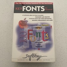 Vintage Key Fonts for Macintosh Software - M4B1B810D Apple Mac NOS New Sealed