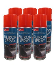 6x SILIKON SPRAY 450ML SCHMIERMITTEL SCHMIERSTOFF AUSSENPFLEGEPRODUKT 