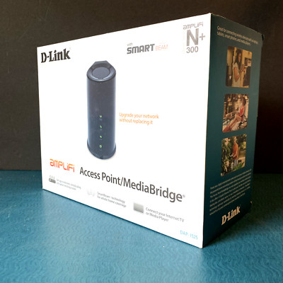 D-Link Amplifi Access Point/MediaBridge WiFi Booster w/ Smart Beam DAP-1525 NEW