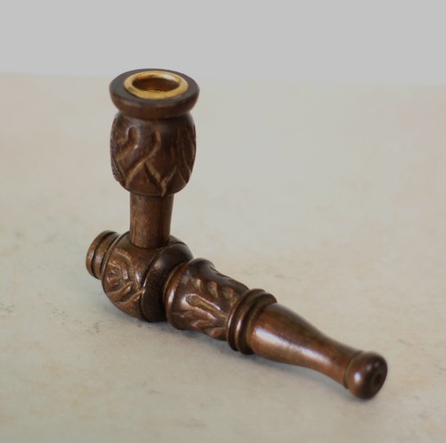 Top 3 Set! (3 pipes) Premium Wood Hand Carved Smoking Pipes & Wood Grinder CAGF - Picture 10 of 22
