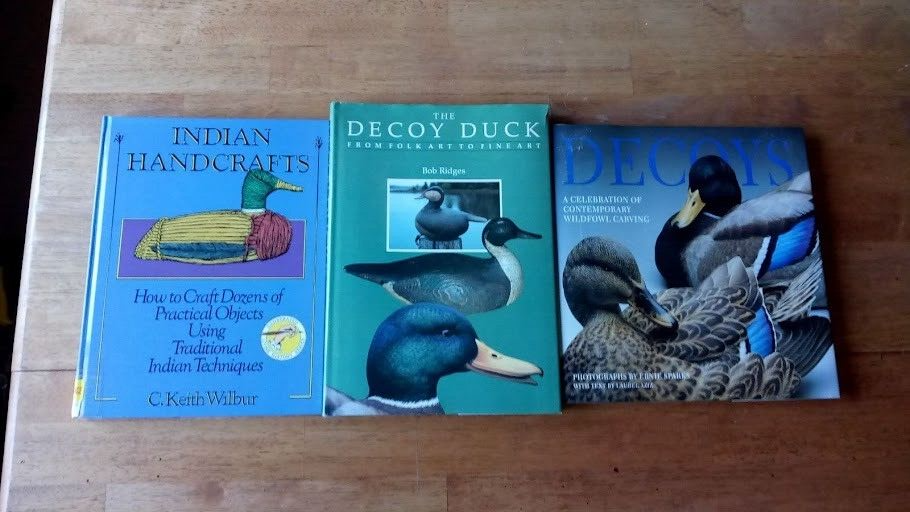 Three Duck Decoy Books excellent Photos Craftsmanship techniques LOOK