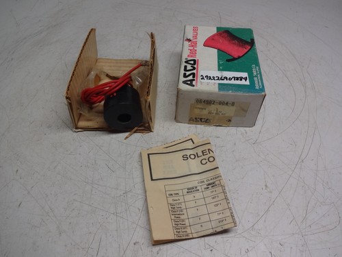 Asco 064982-004-d Replacement Solenoid Valve Coil - Picture 1 of 5
