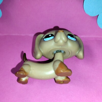 Figurine My Littlest Pet Shop LPS – Teckel Chien 518 – Hasbro Authentique