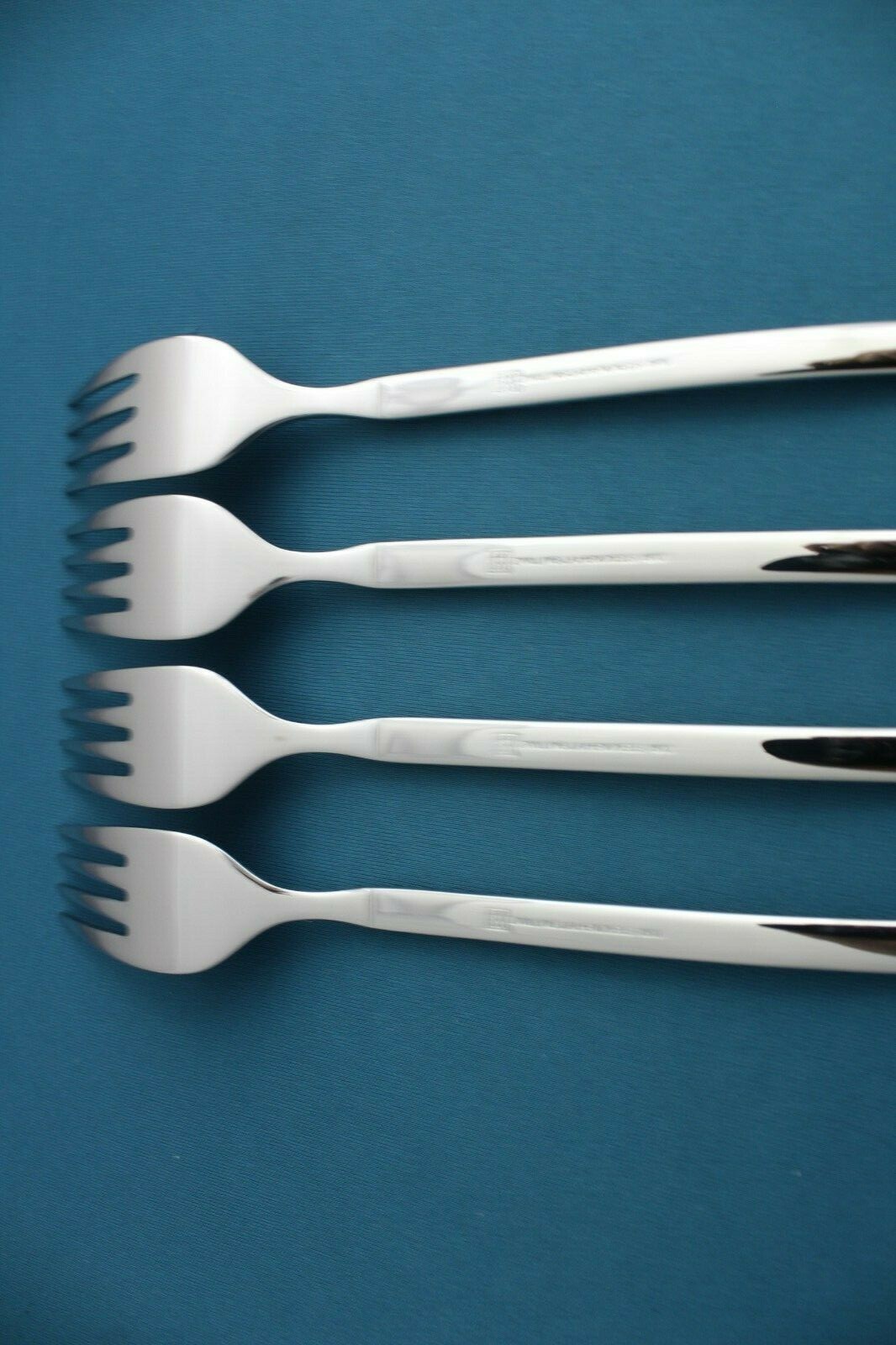 4 Salad Forks Zwilling J. A. Henckels OPUS Glossy 18/10 Stainless 7"