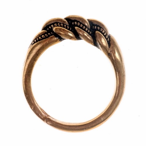 Anillo vikingo Wolin anillo vikingo anillo de dedo réplica histórico anillo bronce/plateado - Imagen 1 de 3