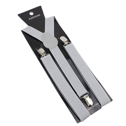 Elastic Leather Suspenders Braces-100cm Adjustable Straps For Wedding Suit Skirt - Picture 24 of 41