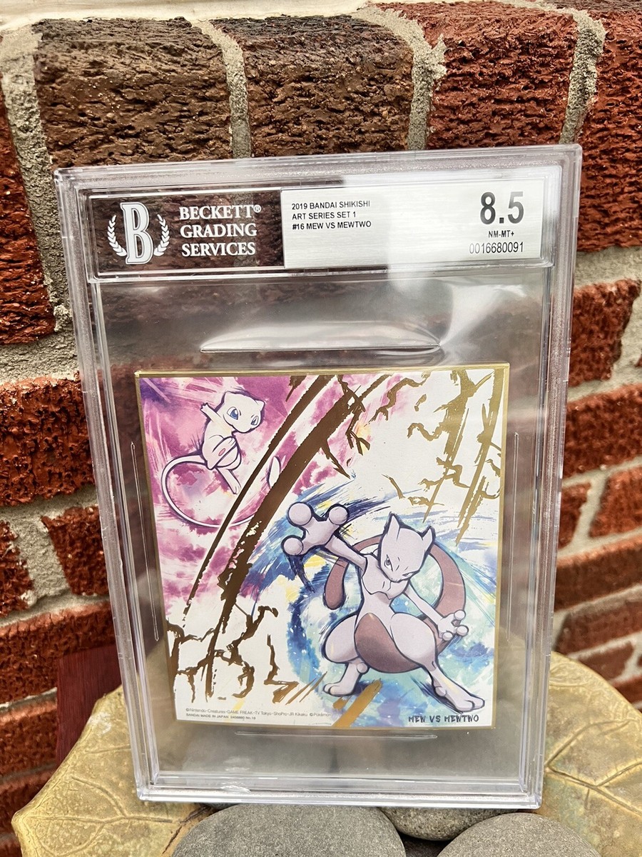 2016 Pokémon Shikishi Mew vs Mewtwo #16 Pokemon Mew VS Mewtwo Shikishi Art Part 1 No.16 Bandai