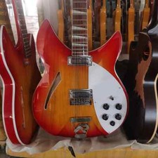 Electric Guitar Semi-hollow Body 12-string Guitar 5 Pieces of Wood Splice Neck