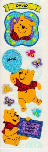 Sandylion Winnie the Pooh Name Stickers - *Letter D* SUPER RARE- RETIRED DESIGNS - Picture 5 of 10