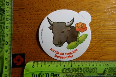 Alter Aufkleber Nahrung Genuss KELLOGG'S Company 1982 Sternzeichen STIER
