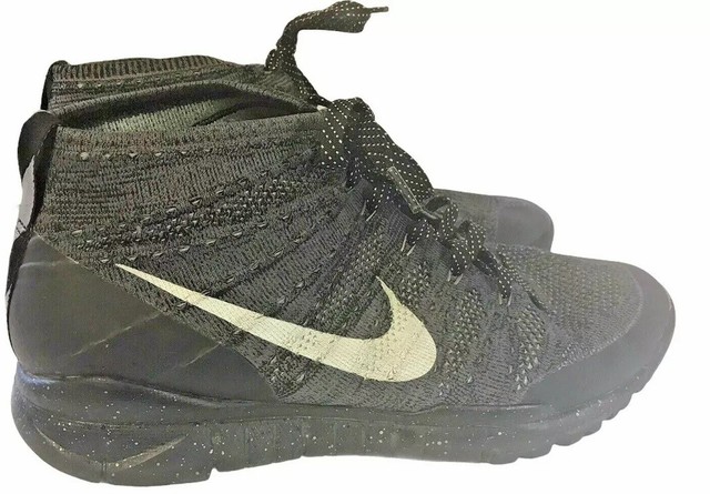 flyknit trainer black size 12