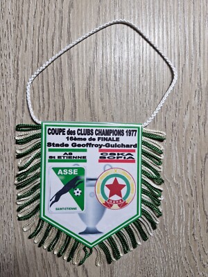 Fanion ASSE - Coupe d'Europe 1976-1977 - Liverpool FC