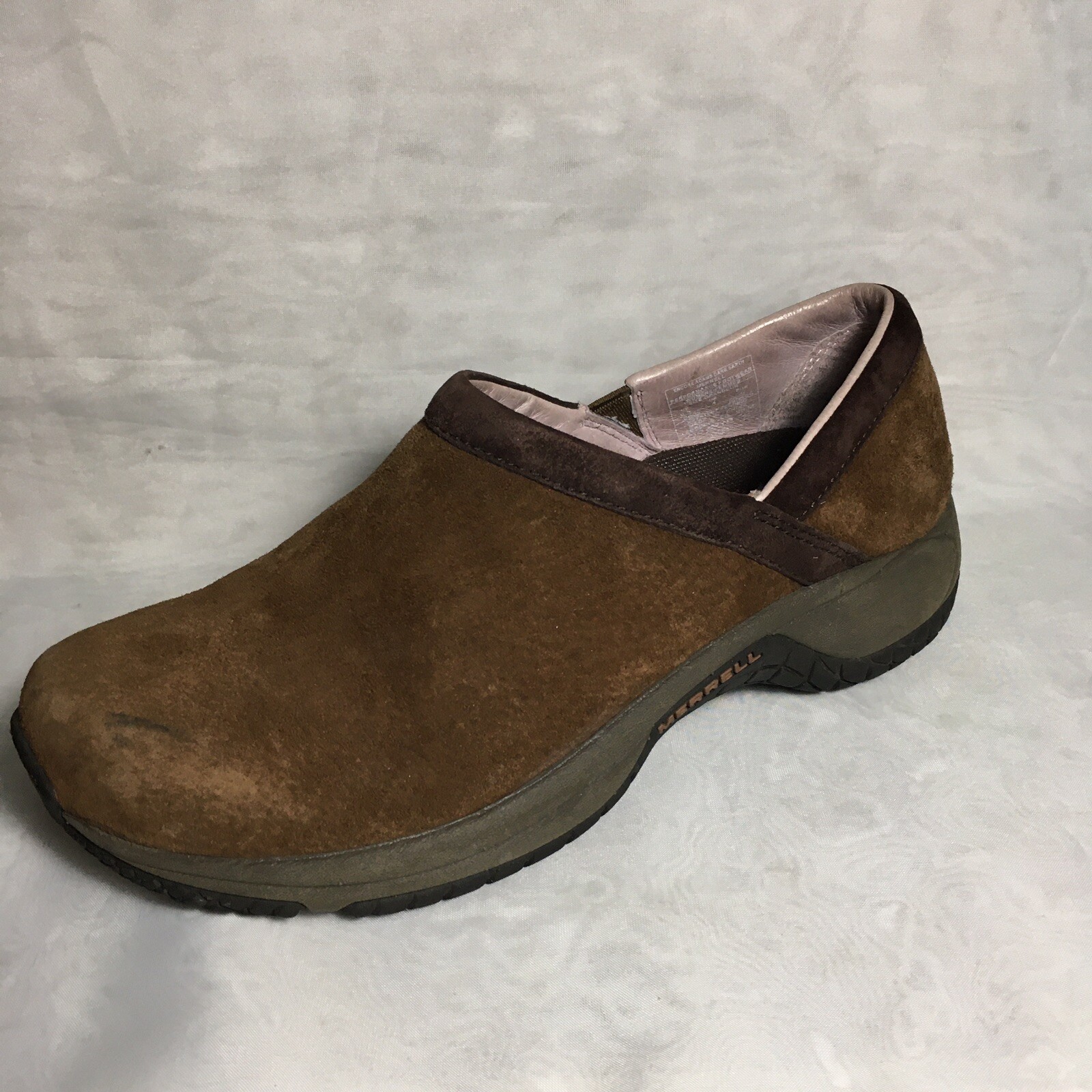 Zoccoli mocassino casual Merrell Encore donna 6 5 Adams marrone terra scuro