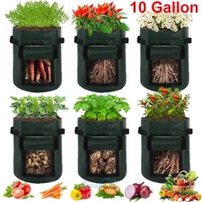3/6Pcs Potato Grow Bags Garden Waterproof Reusable Vegetable Plant Pots Fruits