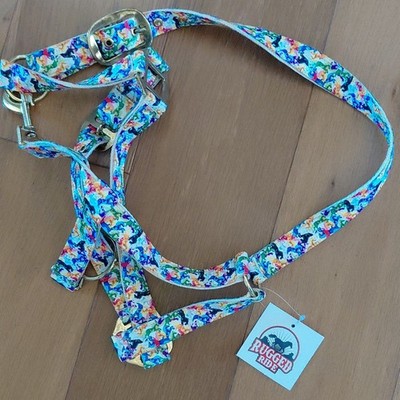 Rugged Ride Multicolor Printed Nylon Horse Halter WH3021-COB