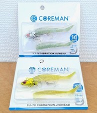 Coreman J-16 ibration Jig Head, Un, Set of 2, for Seabass, Hairtail, Flathead,