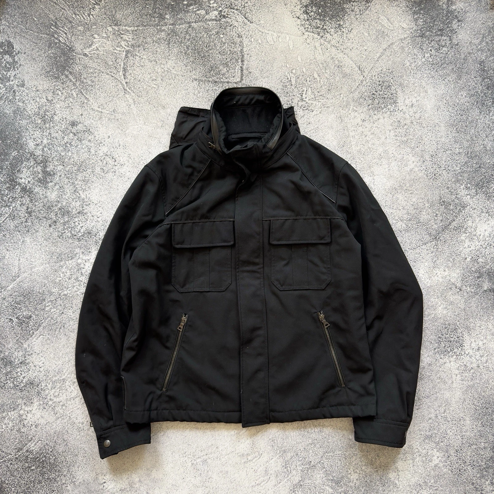 Giacca Prada Art SGV 918 con cappuccio vintage Made in Italy?? XL taglia Luxary