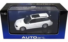AutoArt 1/43 Subaru Legacy GTB 1999 White Diecast Car Model #58622