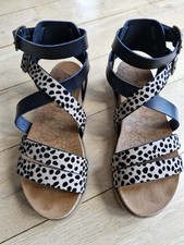 Blowfish Malibu Arabian Sand Gladiator Sandal Animal Print Size 7